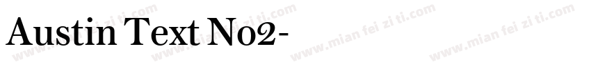 Austin Text No2字体转换